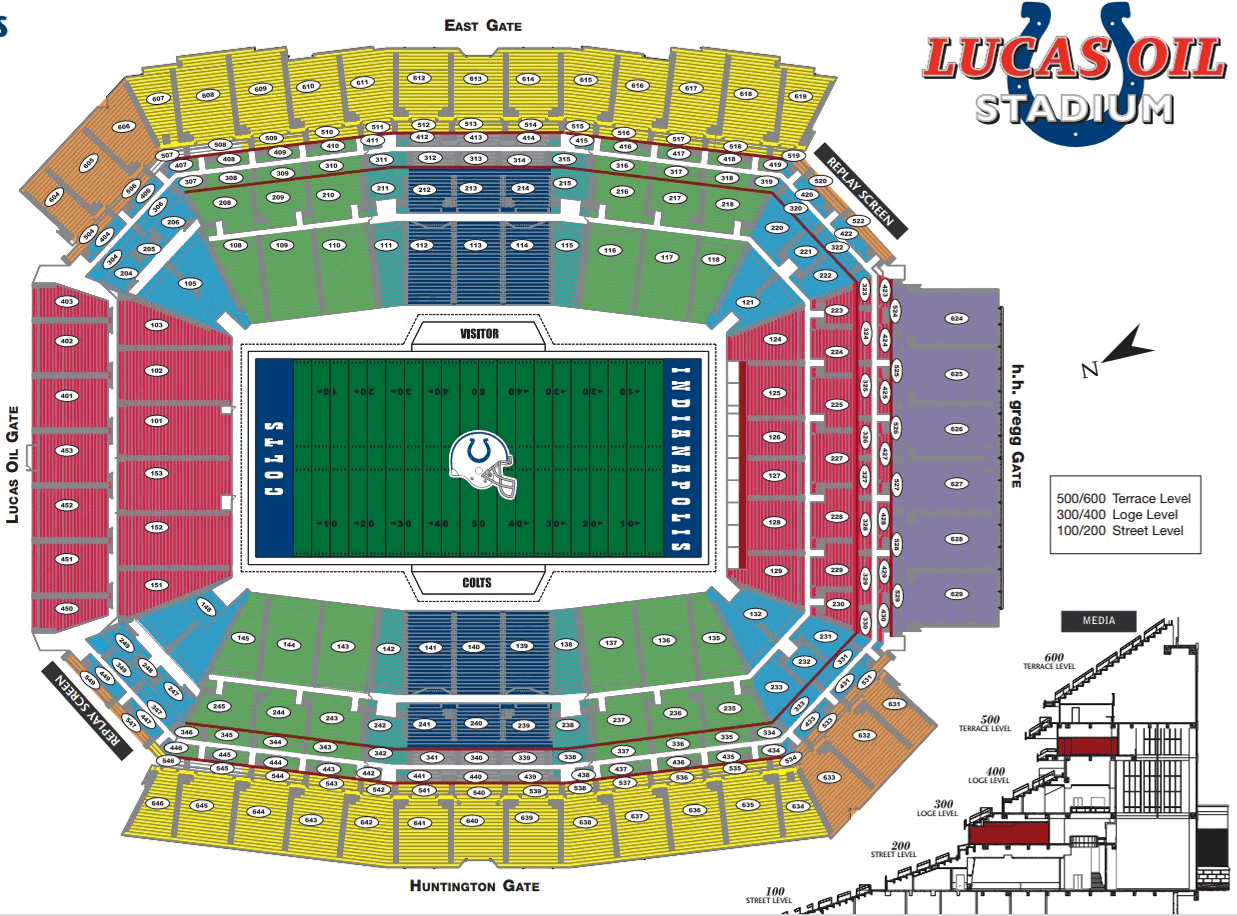 NFL Stadium Seating Charts Stadiums Of Pro Football