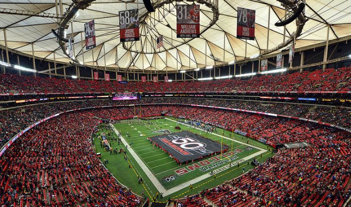 Georgia Dome, Atlanta Falcons football stadium - Stadiums of Pro Football