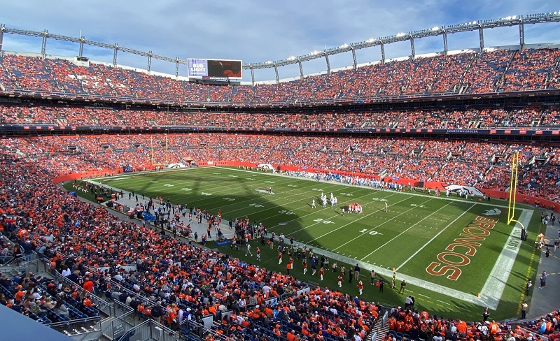 Denver Broncos Empower Field End Zone Panoramic Picture - Mile High Stadium
