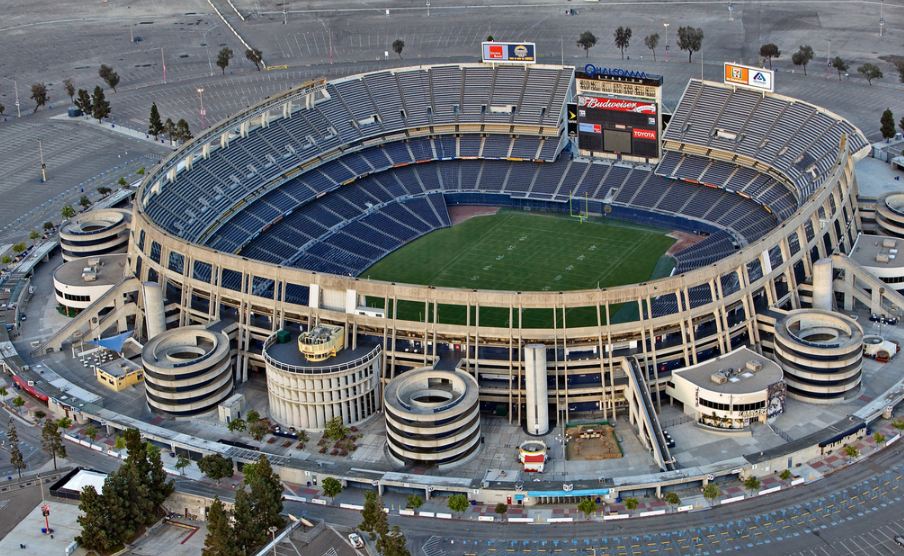 San Diego Chargers Stadium Map Qualcomm Stadium, San Diego Chargers football stadium   Stadiums 