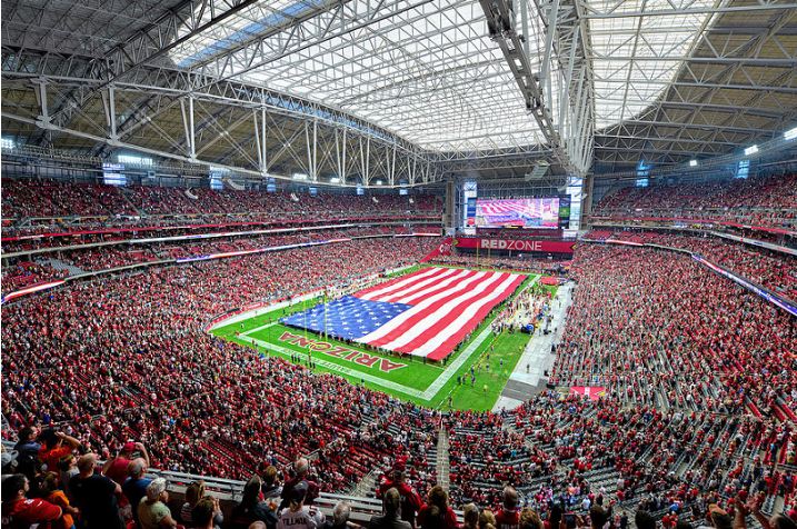 Inside State Farm Stadium, Super Bowl venue with retractable field