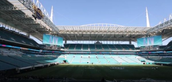 Final touches being put on Hard Rock Stadium to host Super Bowl ...